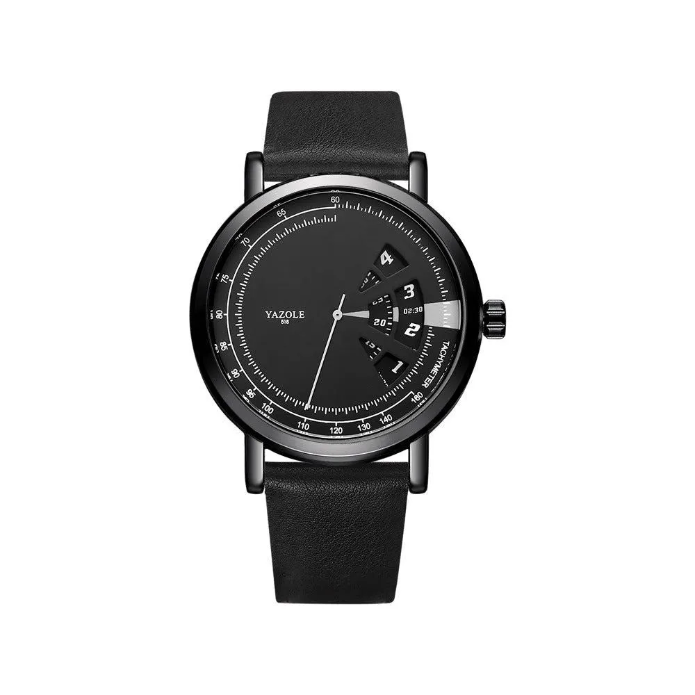 Yazole Watch Men's Turntable Waterproof Men's Watch Quartz Watch Men's Watch