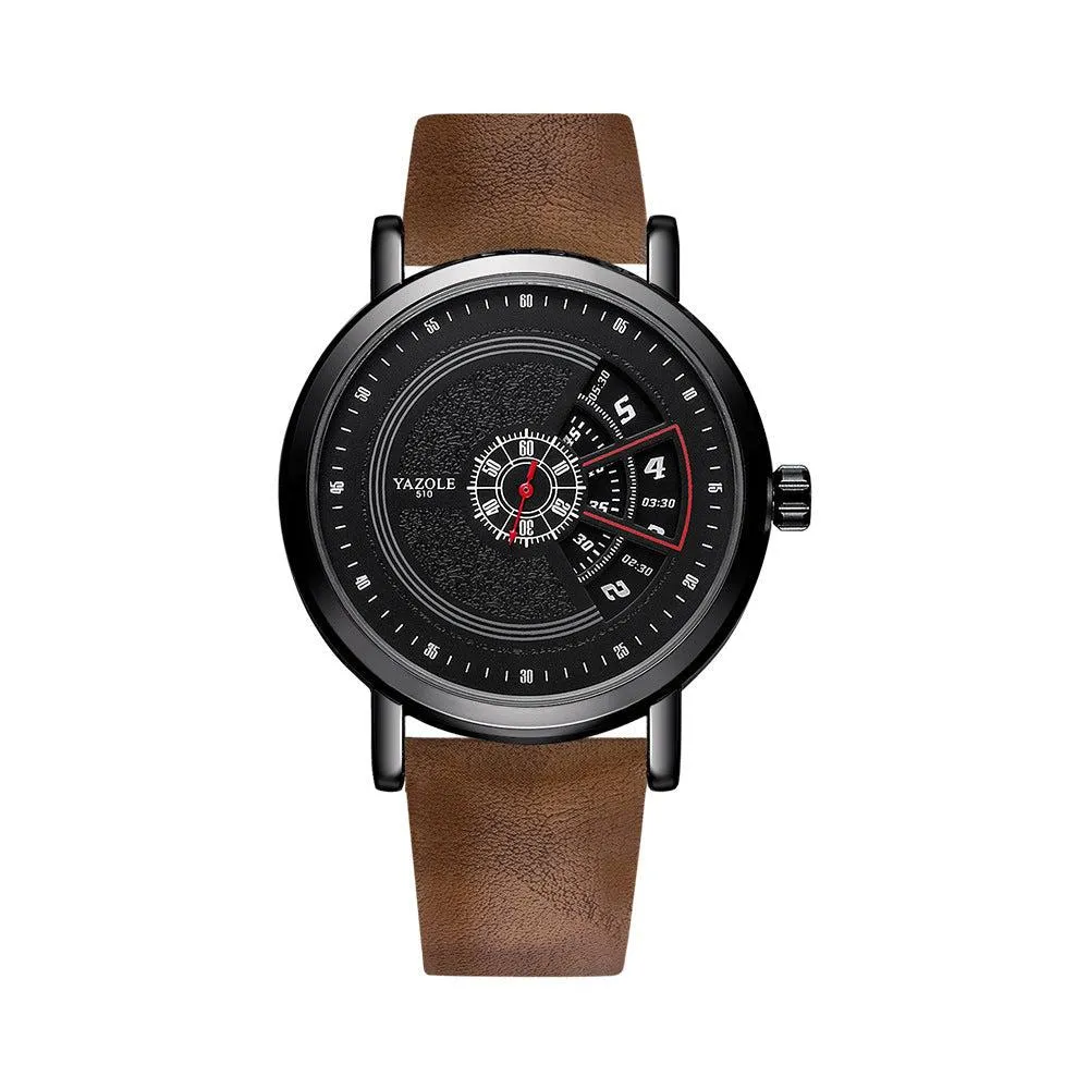 Yazole Watch Men's Turntable Waterproof Men's Watch Quartz Watch Men's Watch