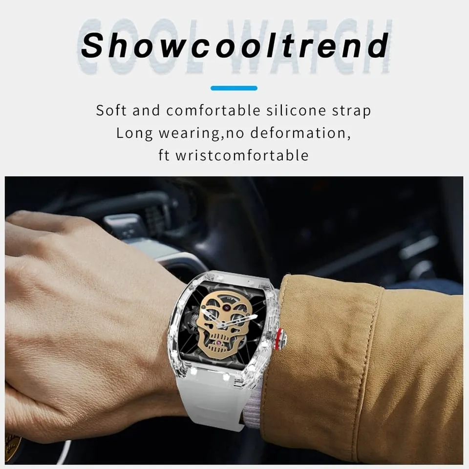 YD5 SMART WATCH Crystal Case Smart Watch YD5 NFC Functional Dynamic Dial